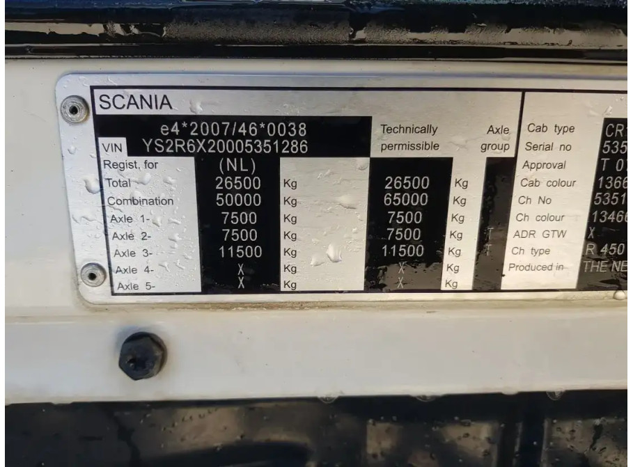 Scania R450 6x2 King of the Road Hydraulic Retarder